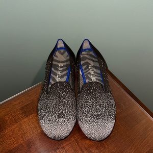 Rothy’s Brown Gold Metallic Flats, Sparkles!!